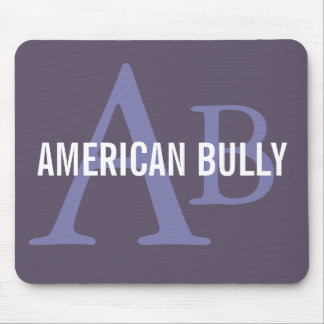 Mousepad Monograma americano da raça da intimidação