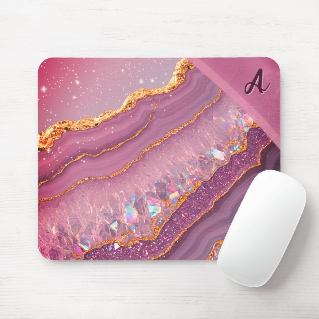 Mousepad Monograma Ametist Aurora (Com mouse)
