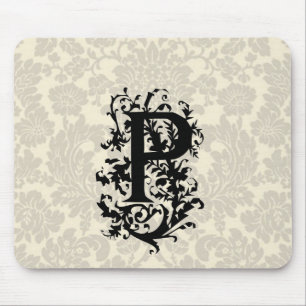 Mousepad Monograma barroco de P