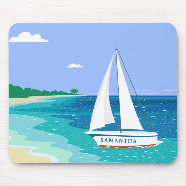 Mousepad Monograma — Bocal Tropical Beach Costal (Frente)