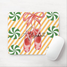 Mousepad Monograma bonito com aquarela Candy Candy Pink Bal