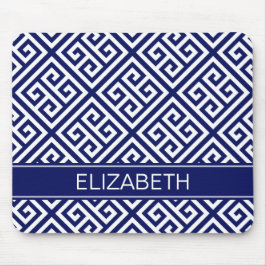 Mousepad Monograma chave grego do nome do marinho do MED