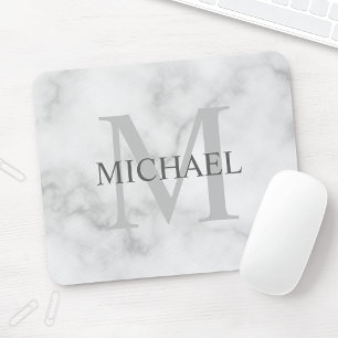 Mousepad Monograma clássico personalizado e aparência de 