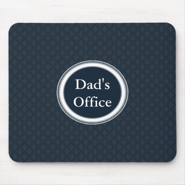 Mousepad Monograma clássico profundo do costume do teste (Frente)