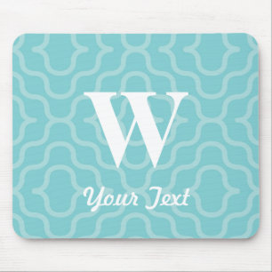 Mousepad Monograma contemporâneo ornamentado - letra W