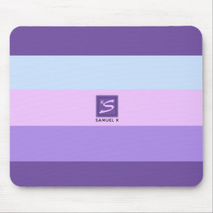 Mousepad Monograma da Paleta de Cores dos Sonhos de Lavanda