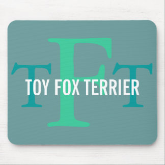 Mousepad Monograma da raça do Fox Terrier do brinquedo