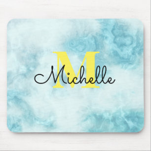Mousepad Monograma de Abstrato de Marble