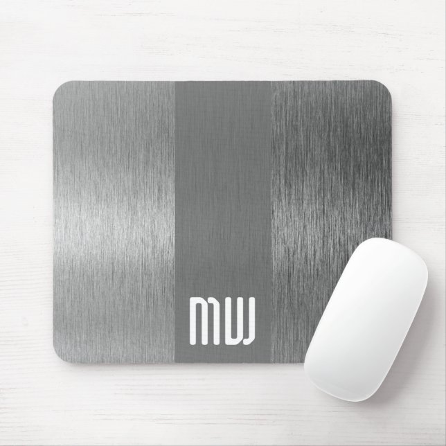 Mousepad Monograma de distribuição de metal (Com mouse)