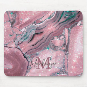 Mousepad Monograma de Gráfico Sparkle de Gate de Ágate Do