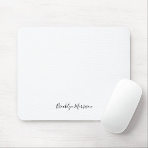 Mousepad monograma de texto do nome do script personalizado