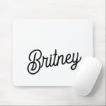 Mousepad Monograma e Nome Personalizados de Branco Preto Mo<br><div class="desc">O moderno Preto Branco Personalizado Monograma e Nome do Mouse seria um na moda adicional a qualquer espaço de trabalho. O design monocromático com detalhes personalizados o torna funcional e elegante, perfeito para adicionar um toque de sofisticação à configuração da sua mesa. Se você tem alguma ideia específica de design...</div>