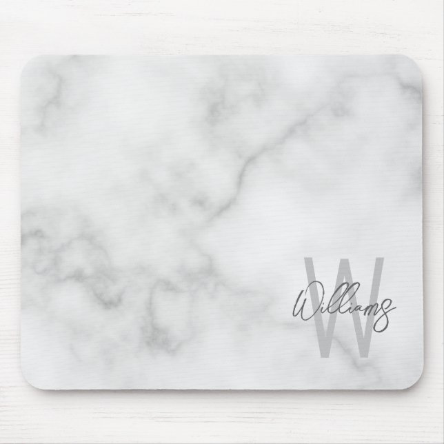 Mousepad Monograma e Nome Personalizados de Script de Ângul (Frente)