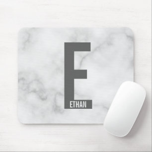 Mousepad Monograma e Nome Personalizados em Negrito Moderno