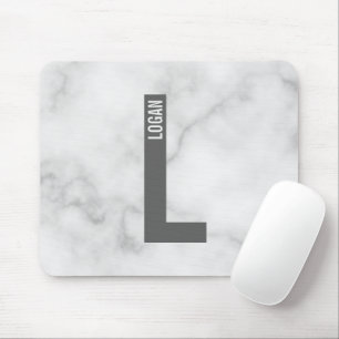 Mousepad Monograma e Nome Personalizados Modernos e Destaca
