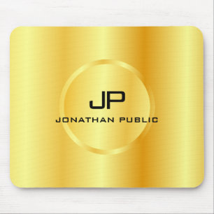 Mousepad Monograma Elegante Moderno de aparência modelo Do