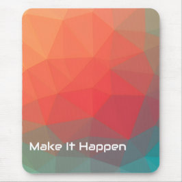 Mousepad Monograma Esportivo Personalizado Abstrato Geométr