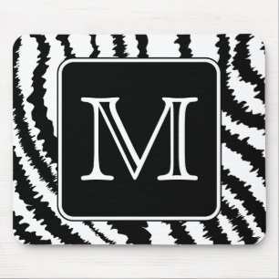 Mousepad Monograma feito sob encomenda, cópia animal do