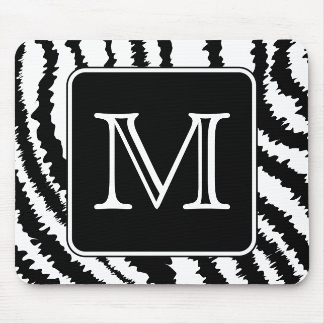Mousepad Monograma feito sob encomenda, cópia animal do (Frente)
