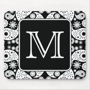 Mousepad Monograma feito sob encomenda no teste padrão