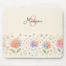Monograma Floral por Aquarela — Blossomas Pastel