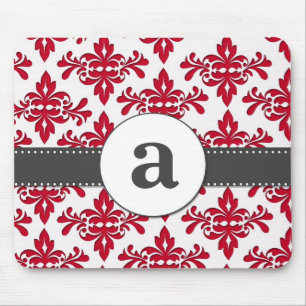 Mousepad Monograma formal do damasco