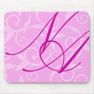 Mousepad - Monograma Girly Swirl
