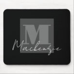 Mousepad Monograma Grande<br><div class="desc">Big Bold Monograma personalizado do mouse.</div>