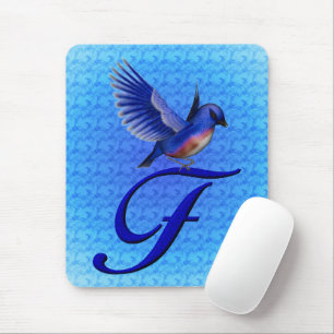 Mousepad Monograma Inicial F Bluebird