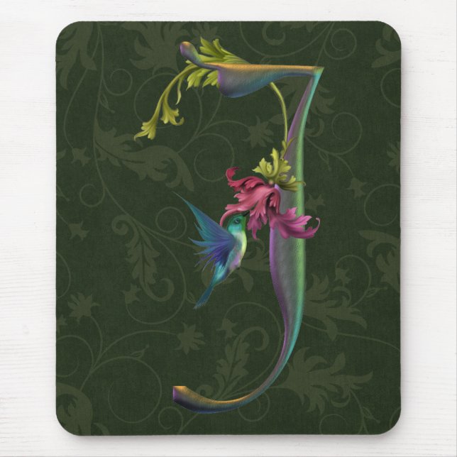 Mousepad Monograma J do colibri (Frente)