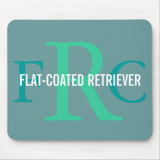 Mousepad Monograma Liso-Revestido da raça do Retriever