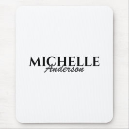 Mousepad Monograma Moderno Simples