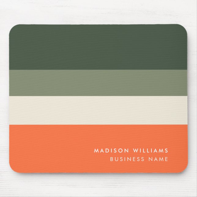 Mousepad Monograma Mou de Blocos de Cores (Frente)