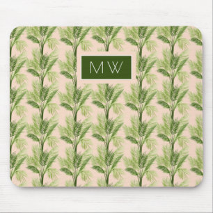 Mousepad Monograma Oásis Indoor Padrão de Árvore Palm