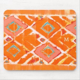 Mousepad Monograma   Orange Tribal II