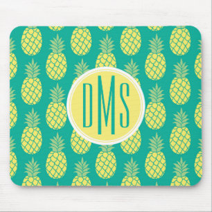 Mousepad Monograma Pastel dos abacaxis