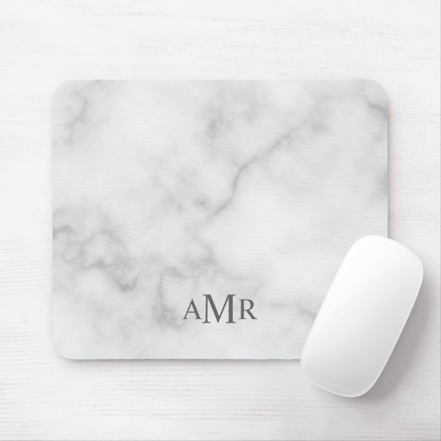 Mousepad Monograma Personalizado Clássico (Com mouse)