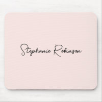 Monograma Personalizado com Letra Elegante Rosa Be