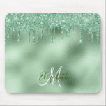 Mousepad Monograma Personalizado da Coleta Lente Verde da C<br><div class="desc">Este design não contém glitter ou sequências reais. Pode ser personalizado na área fornecida pela alteração da foto e/ou do texto. Ou pode ser personalizado clicando em Personalizar este Modelo e, em seguida, escolhendo o clique para personalizar mais a opção e excluir ou alterar a cor do plano de fundo,...</div>