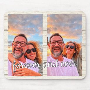 Mousepad Monograma Personalizado de Colagem de Fotografias 
