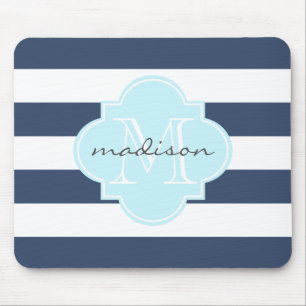 Mousepad Monograma Personalizado de Gamas Náuticas marinhos