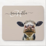 Mousepad Monograma Personalizado de Vaca de Pequim<br><div class="desc">Este design pode ser personalizado na área fornecida pela alteração da foto e/ou do texto. Ou pode ser personalizado clicando em Personalizar este Modelo e, em seguida, escolhendo o clique para personalizar mais a opção e excluir ou alterar a cor do plano de fundo, adicionar texto, alterar a cor ou...</div>