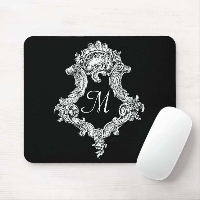 Mousepad Monograma Personalizado Inicial (Com mouse)