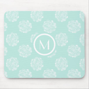 Mousepad Monograma Plantação da felicidade Pastel Succu