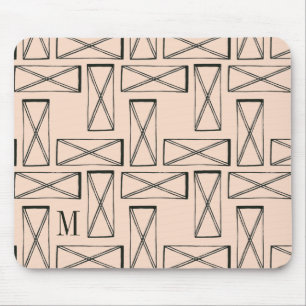 Mousepad Monograma Retângulo geométrico X Design