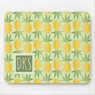 Mousepad Monograma retro dos abacaxis