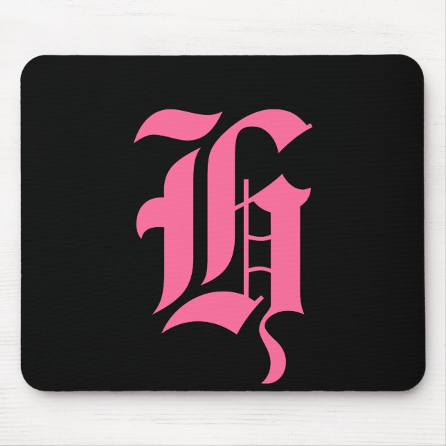 Mousepad Monograma Rosa H (Frente)