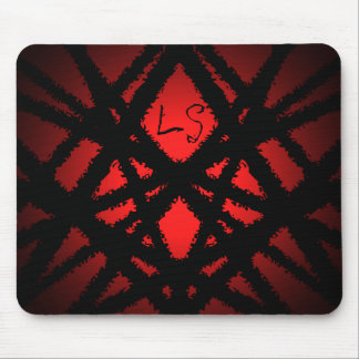 Mousepad Monograma simétrico de abstrato