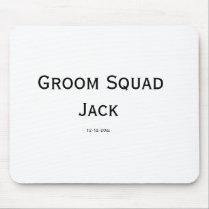 Mousepad monograma simples personalizado adicione seu nome