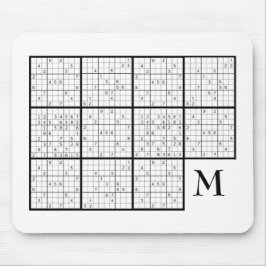 Mousepad Monograma Sudoku